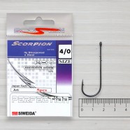 Гачки Siweida Scorpion Aberdeen Worm BN, 5шт/уп, № 4/0